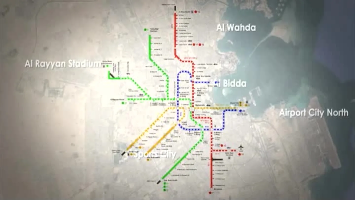 Lo que será Estación de metro más grande del mundo, en Doha, Qatar Lo que será Estación de metro más grande del mundo, en Doha, Qatar