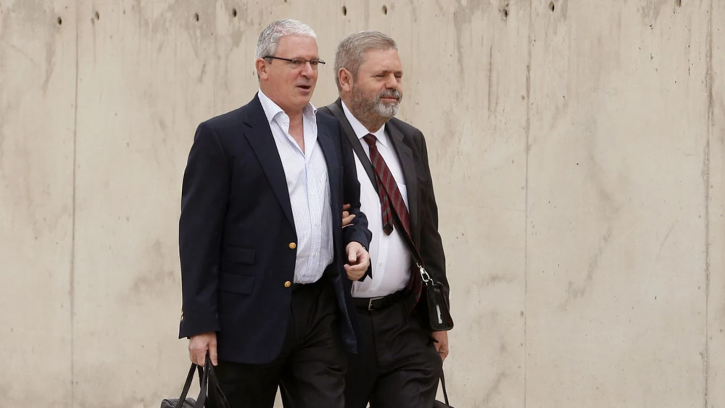 Pablo Crespo y su abogado llegan a declarar a la Audiencia Nacional Pablo Crespo y su abogado llegan a declarar a la Audiencia Nacional