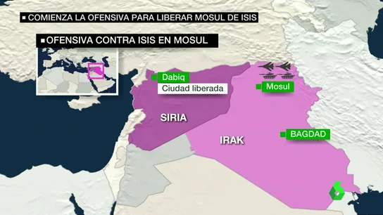Frame 51.539591 de: Irak lanza una ofensiva para liberar Mosul de Daesh que pone en riesgo a 1,5 millones de personas Frame 51.539591 de: Irak lanza una ofensiva para liberar Mosul de Daesh que pone en riesgo a 1,5 millones de personas