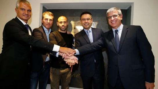 Mascherano, azulgrana hasta 2019 Mascherano, azulgrana hasta 2019