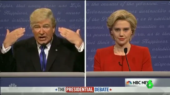 Parodia de Donald Trump y Hillary Clinton en 'Saturday Night Live' Parodia de Donald Trump y Hillary Clinton en 'Saturday Night Live'