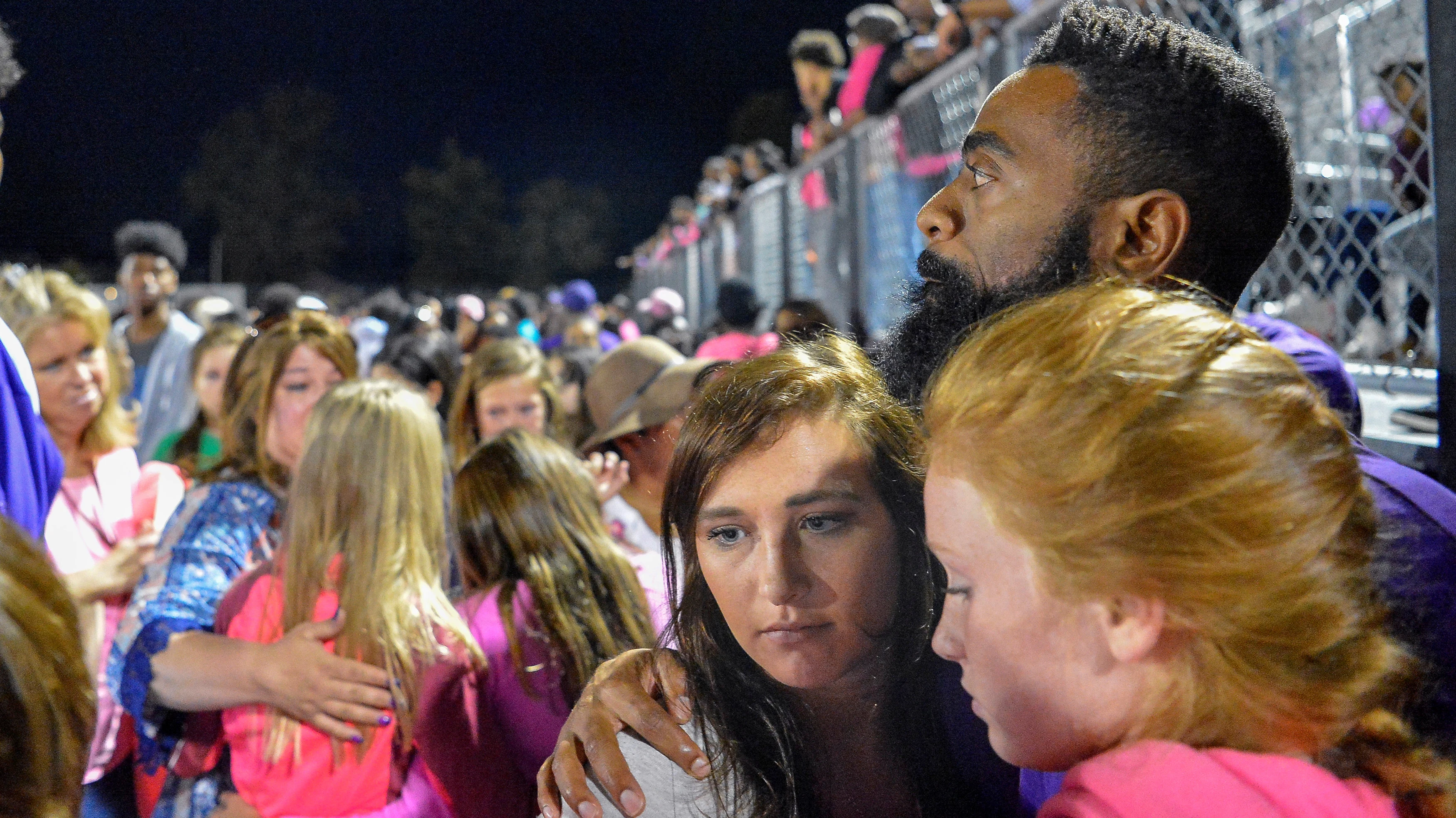 Tyson Gay, en el homenaje en memoria de su hija en Kentucky