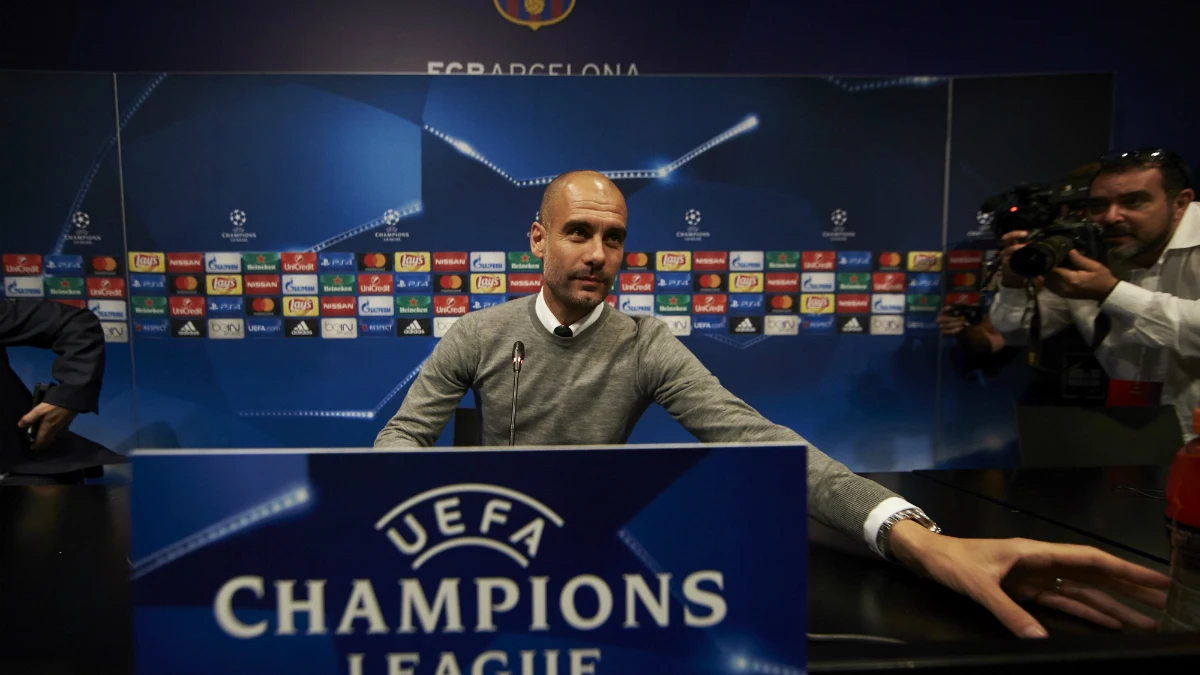 Guardiola, en sala de prensa Guardiola, en sala de prensa