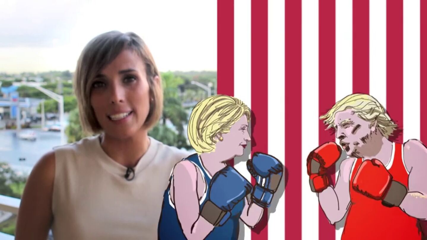 Frame 14.227916 de: El Objetivo, en la cobertura especial del &uacute;ltimo debate entre Trump y Clinton en Miami
