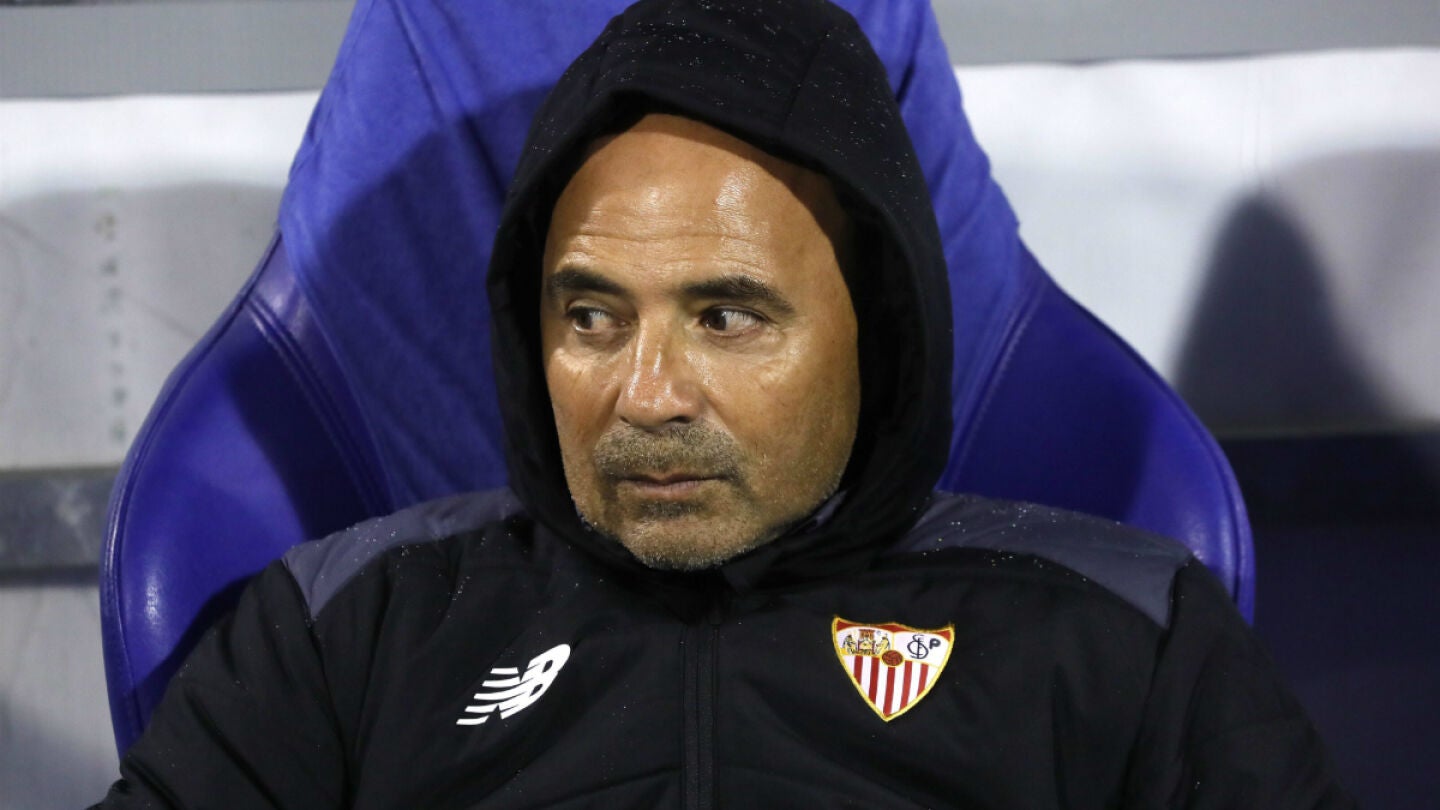 Sampaoli, en el banquillo del Sevilla