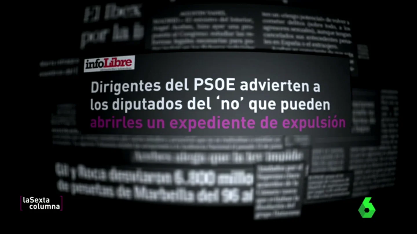 Frame 36.782174 de: El precio de la desobediencia: ¿y si voto en contra de la decisión del Comité Federal del PSOE? Frame 36.782174 de: El precio de la desobediencia: ¿y si voto en contra de la decisión del Comité Federal del PSOE?