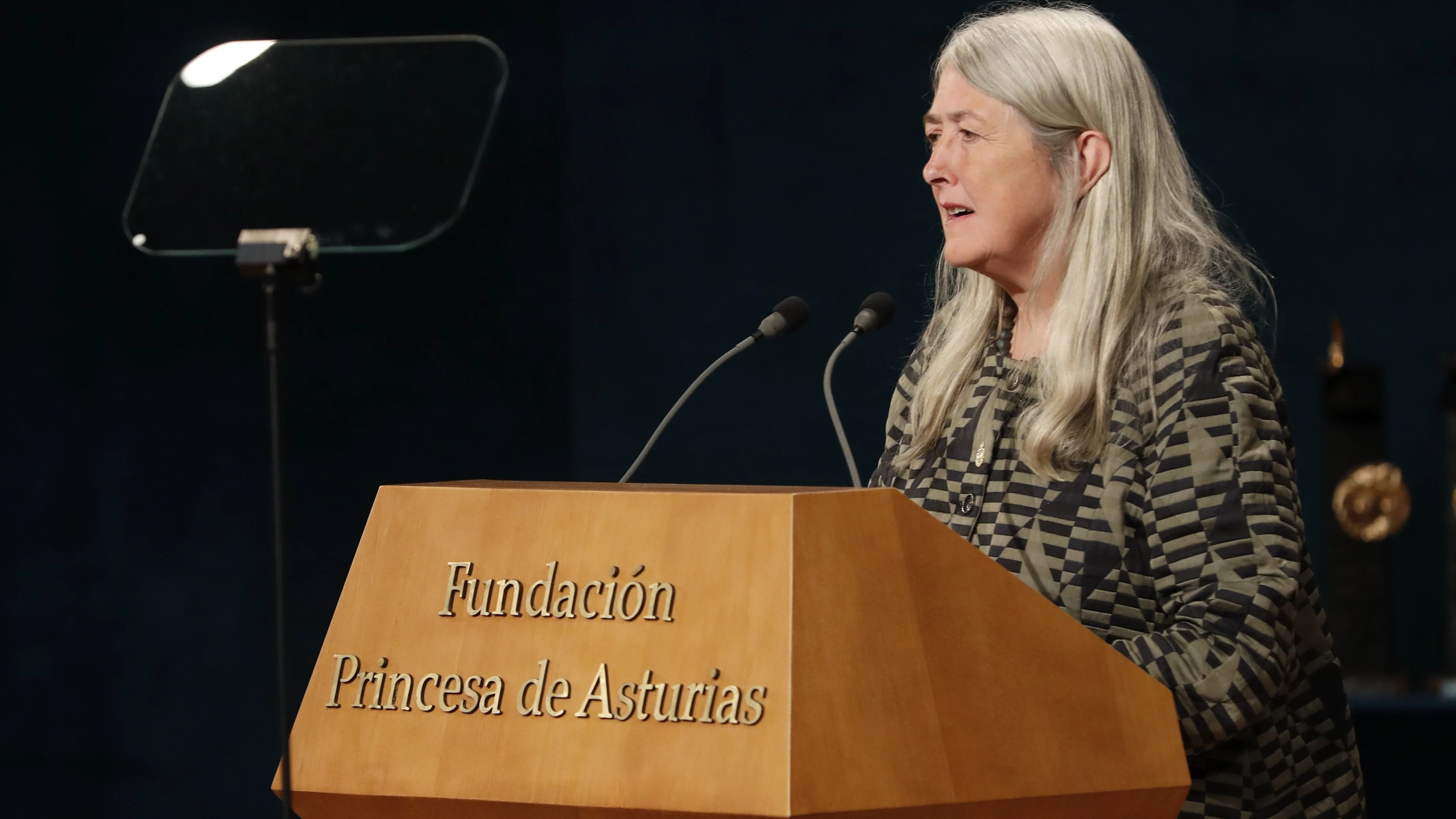 La historiadora británica Mary Beard, galardonada en la categoría de Ciencias Sociales