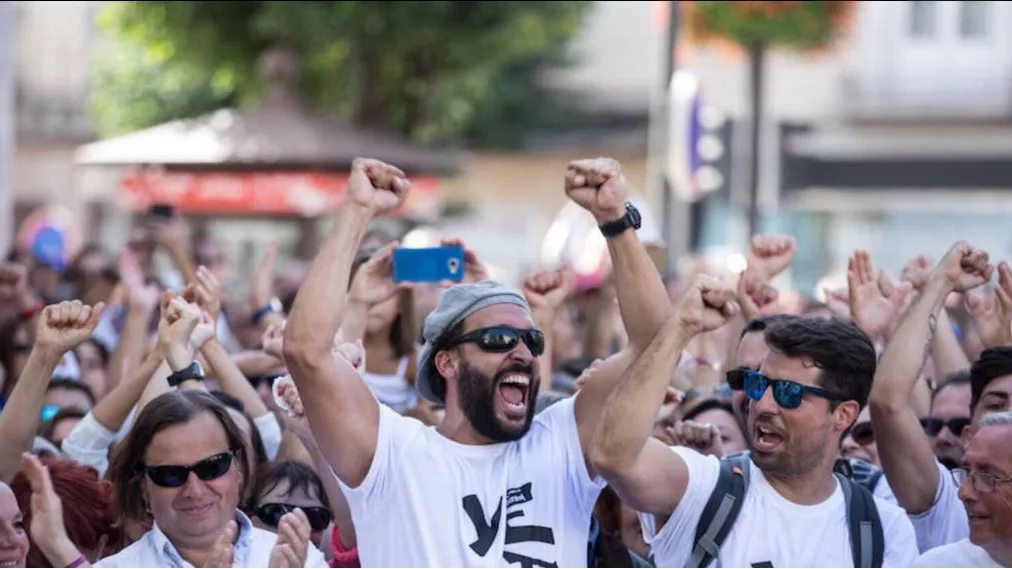 Jesús Candel, Spiriman, encabeza una protesta