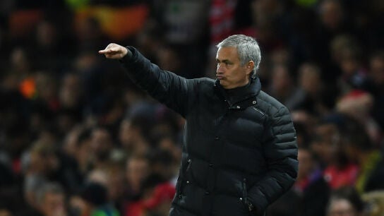 Jose Mourinho, con el United