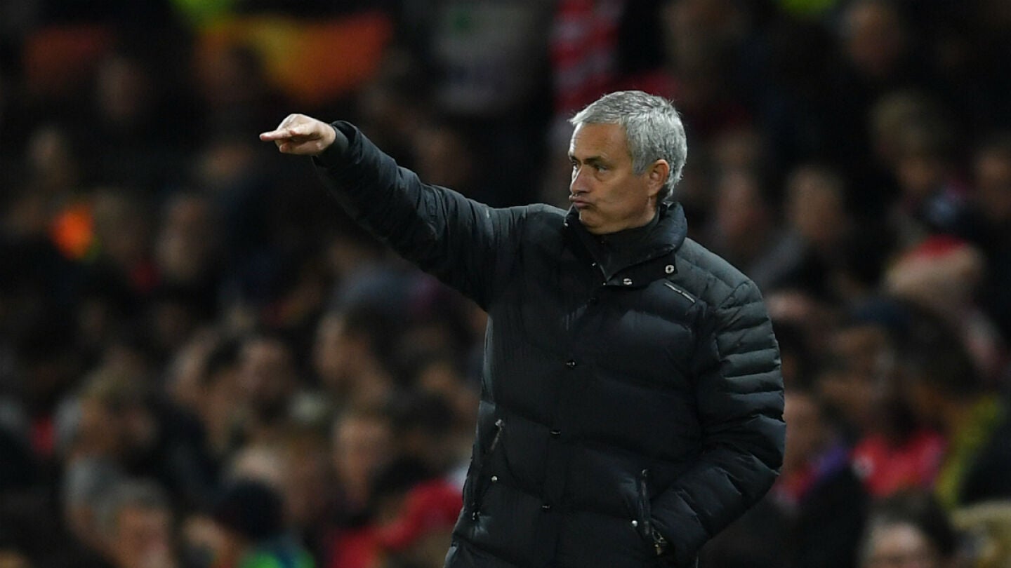 Jose Mourinho, con el United