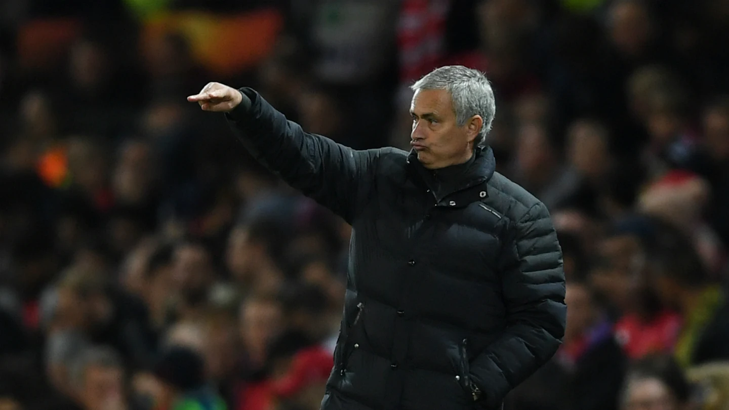 Jose Mourinho, con el United Jose Mourinho, con el United