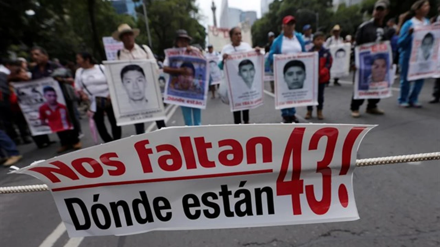 Imagen de la manifestación en favor de los desaparecidos Imagen de la manifestación en favor de los desaparecidos