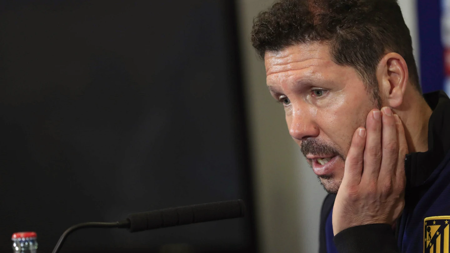 Diego Simeone, en rueda de prensa Diego Simeone, en rueda de prensa