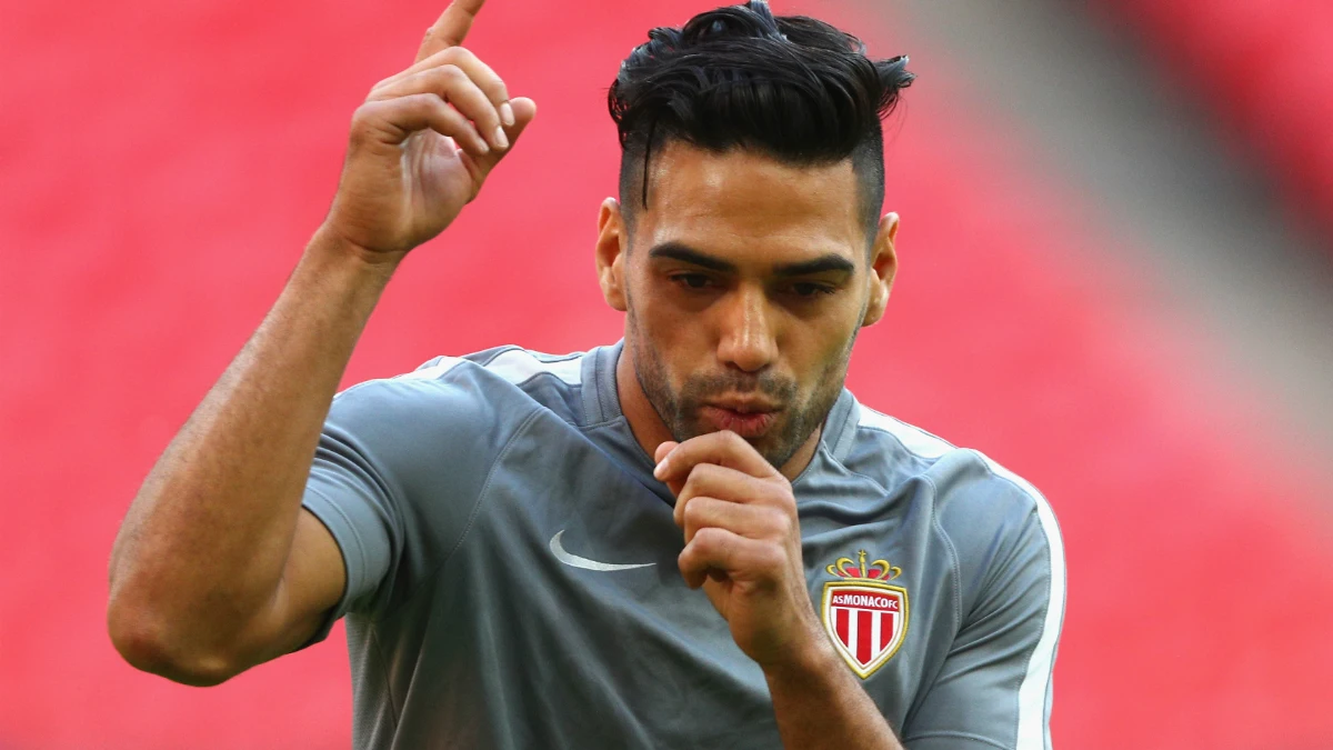 Falcao, en un entrenamiento