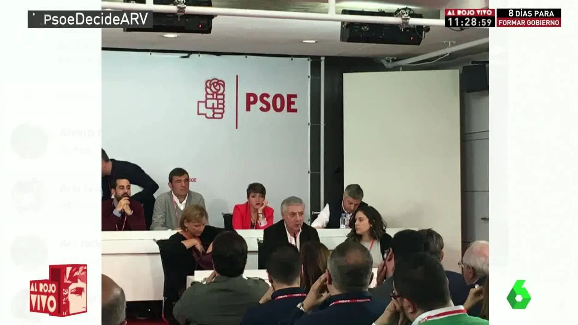 Mesa del comité federal del PSOE