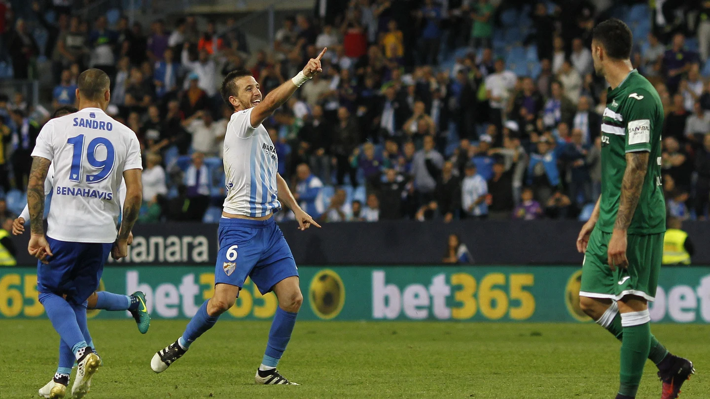 Camacho celebra su gol ante el Leganés Camacho celebra su gol ante el Leganés