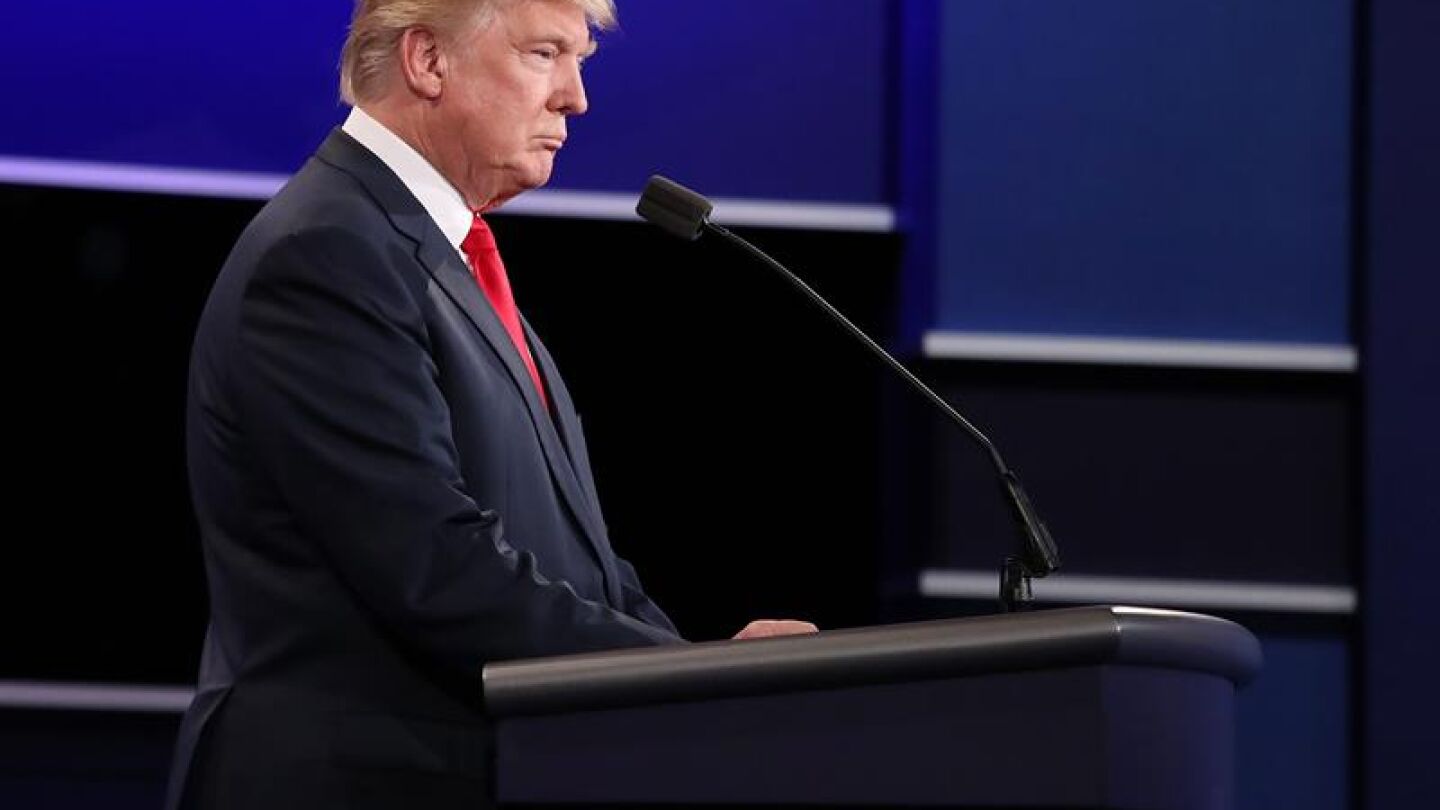El candidato a la Presidencia de EE.UU. por el partido republicano Donald Trump 