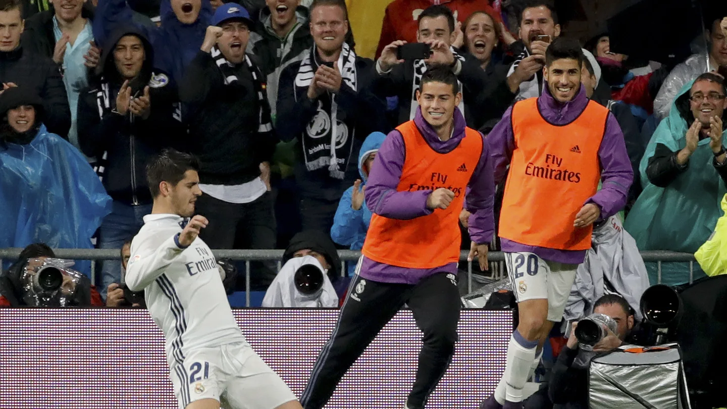Morata celebra su gol ante el Athletic Morata celebra su gol ante el Athletic