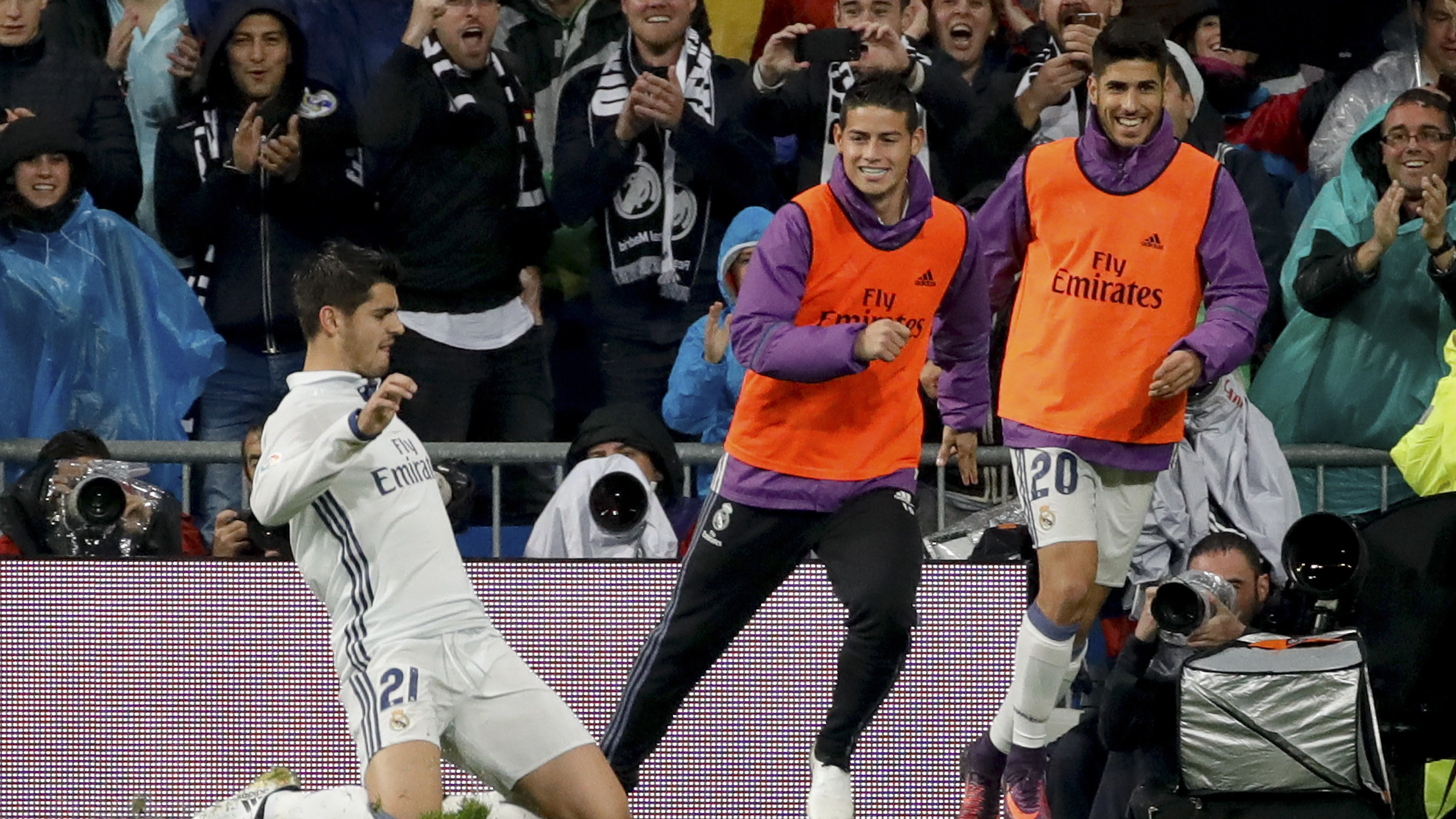 Morata celebra su gol ante el Athletic