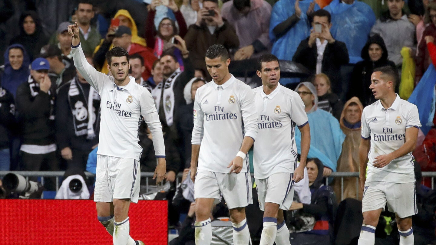 Morata celebra su gol ante el Athletic