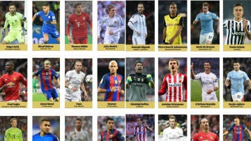 30 nominados al Balón de Oro