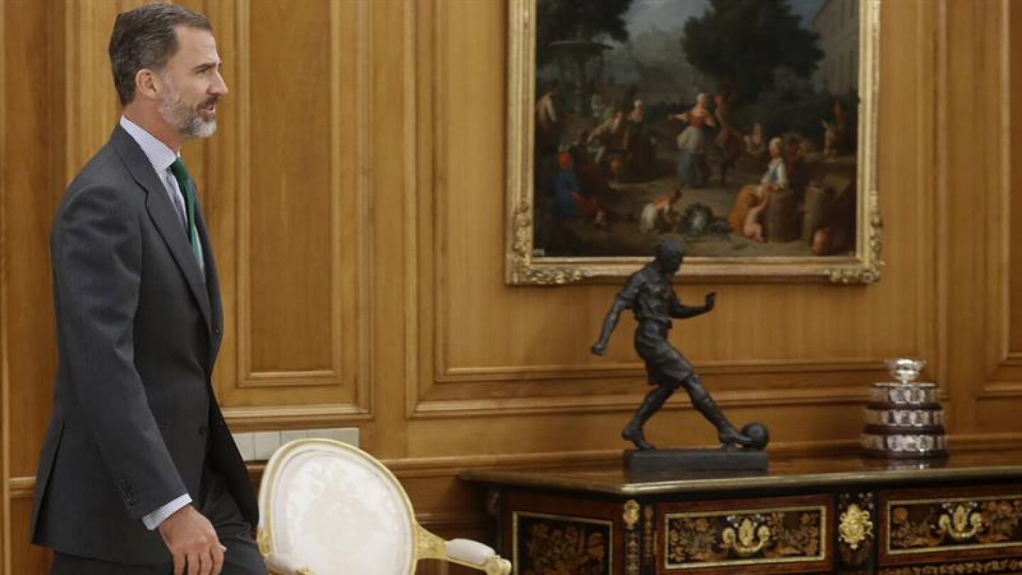 Felipe VI, durante la ronda de consultas
