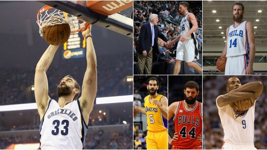 Los jugadores espa&ntilde;oles que m&aacute;s cobran en la NBA
