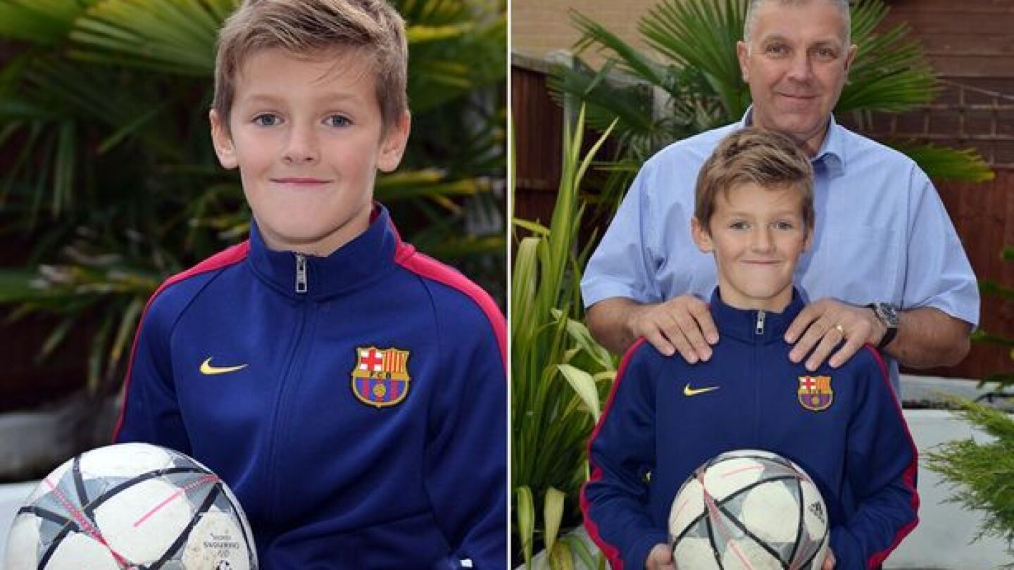 Specer Presho, el ni&ntilde;o que salv&oacute; la vida de su amigo con una camiseta del Bar&ccedil;a 