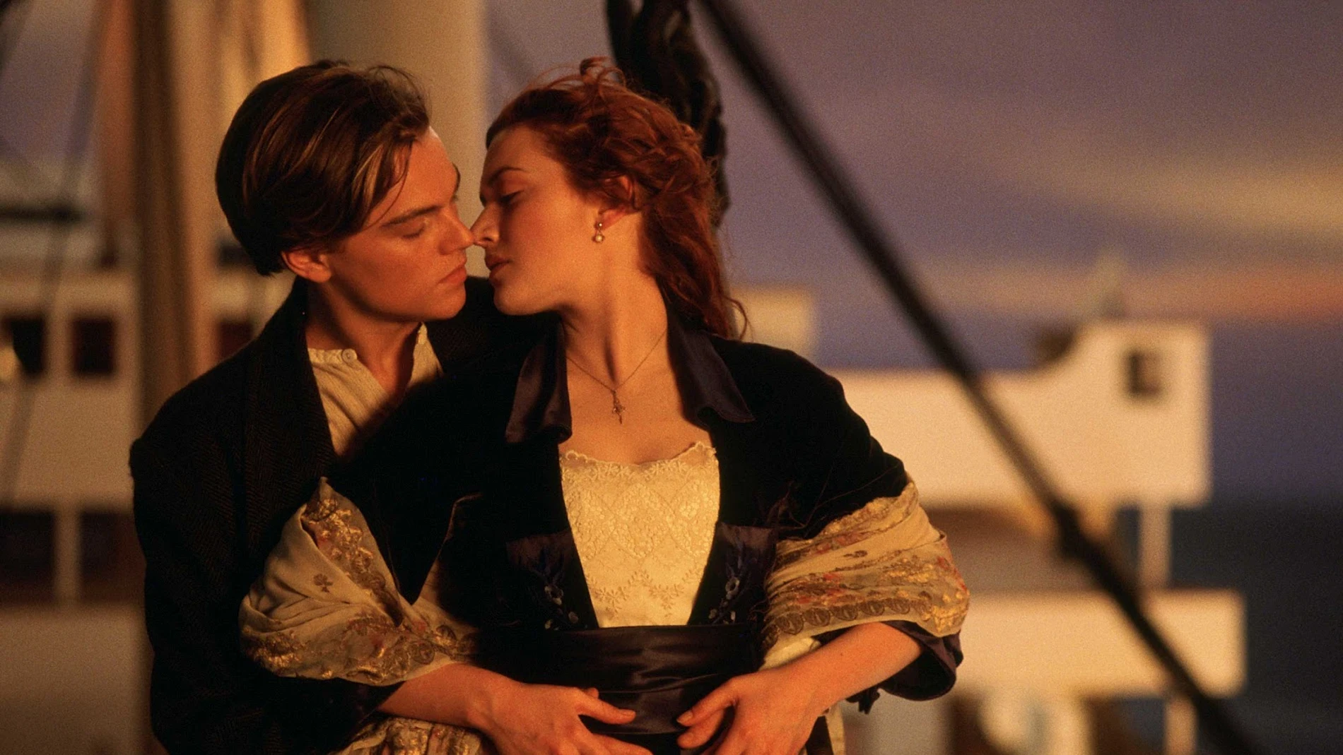 Jack y Rose en 'Titanic'