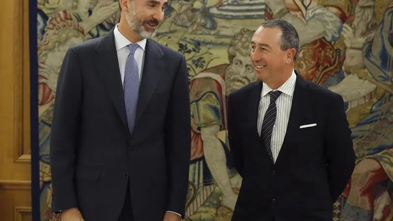 El rey Felipe recibe al portavoz de Compromís, Joan Baldoví El rey Felipe recibe al portavoz de Compromís, Joan Baldoví