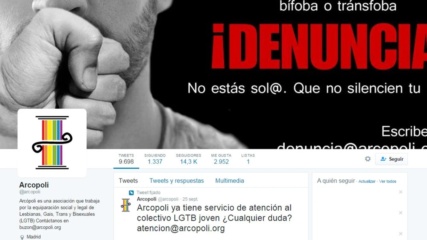 Cuenta de Twitter de Arcópoli Cuenta de Twitter de Arcópoli