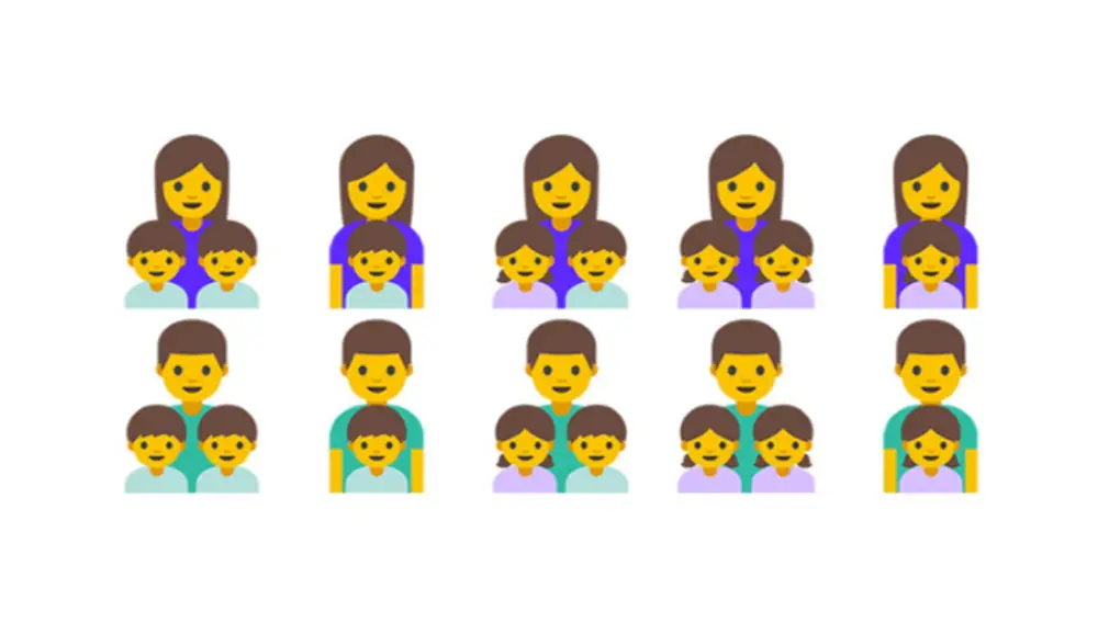 Familias monoparentales emojis