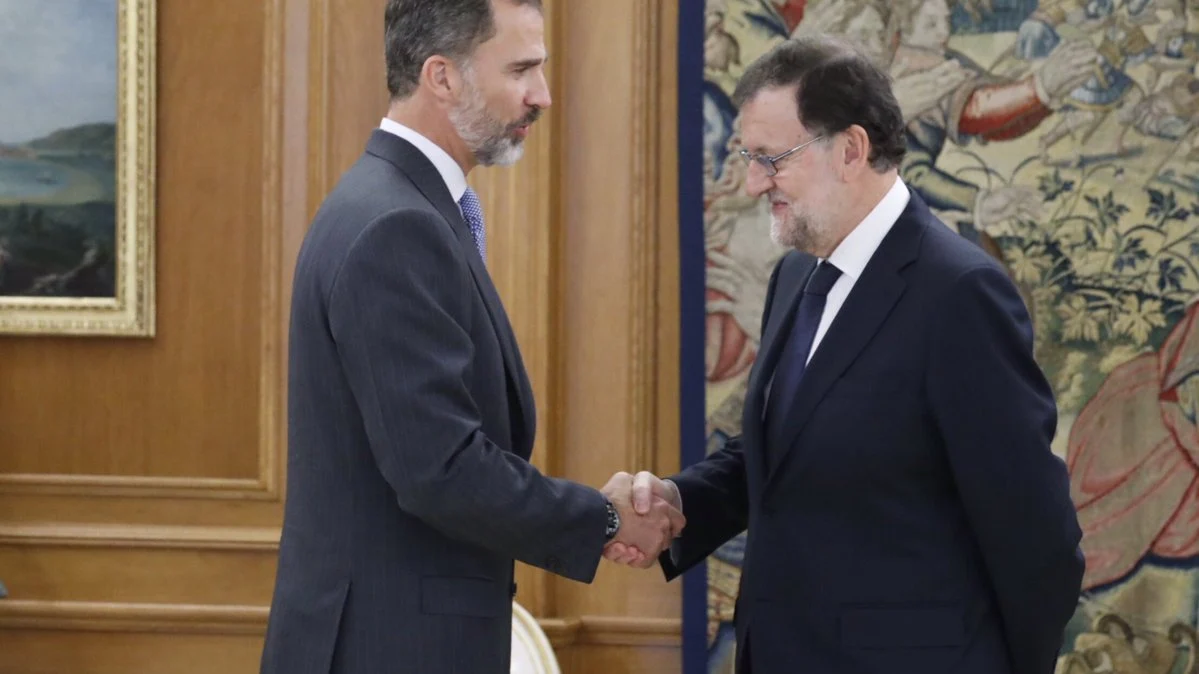 El Rey Felipe VI recibe a Mariano Rajoy El Rey Felipe VI recibe a Mariano Rajoy