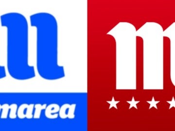 Los logotipos de En Marea y de Mahou Los logotipos de En Marea y de Mahou