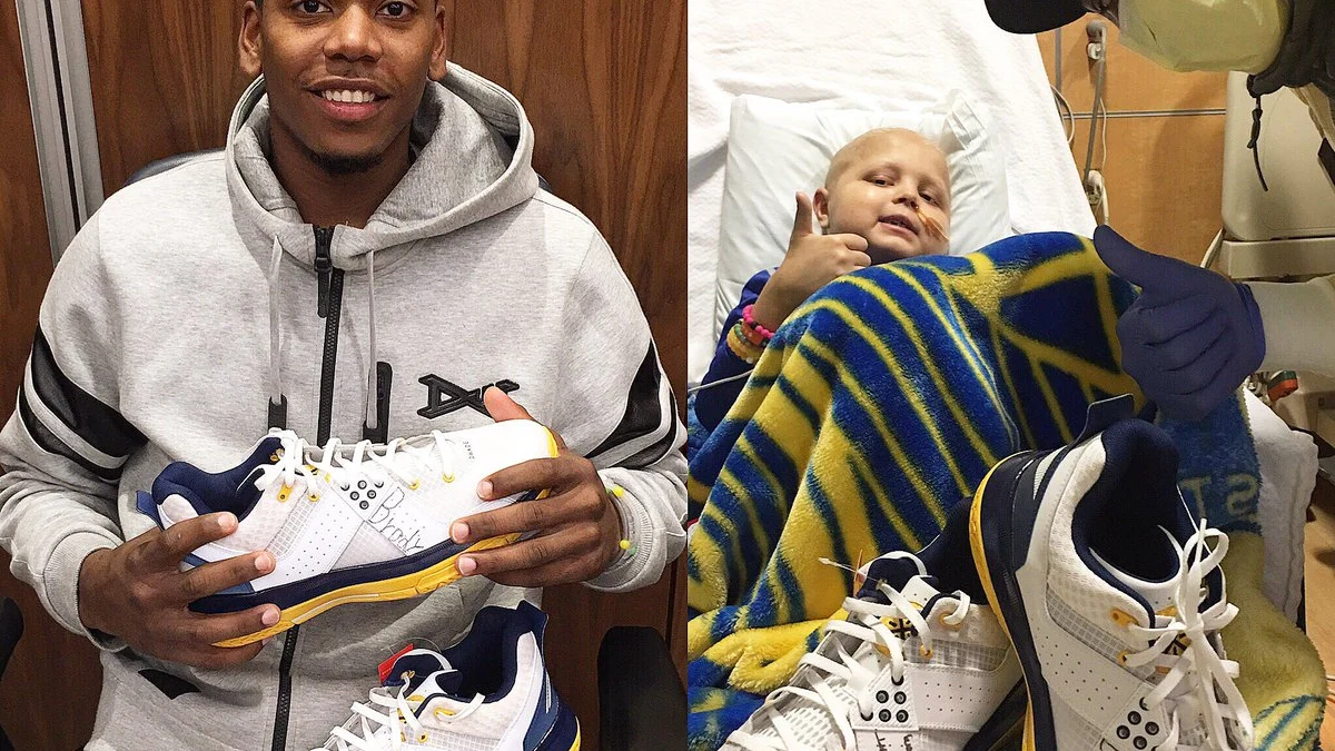 Glenn Robinson III jugar&aacute; con la firma de un ni&ntilde;o enfermo en sus zapatillas