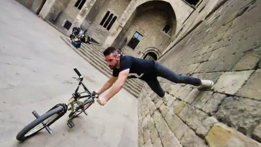 parkour en bicicleta