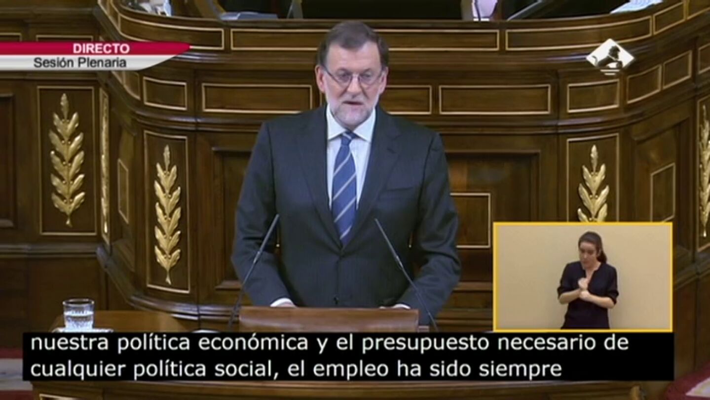 Frame 0.0 de: Rajoy: &ldquo;A finales del a&ntilde;o 2011 en Espa&ntilde;a se destru&iacute;an 1.400 empleos, hoy cada d&iacute;a encuentran trabajo 1.400 personas&rdquo;