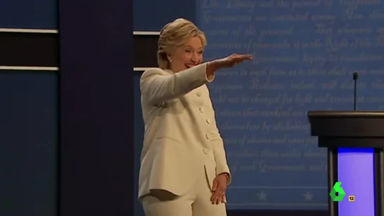 Hillary Clinton saluda a Francisco Camps Hillary Clinton saluda a Francisco Camps