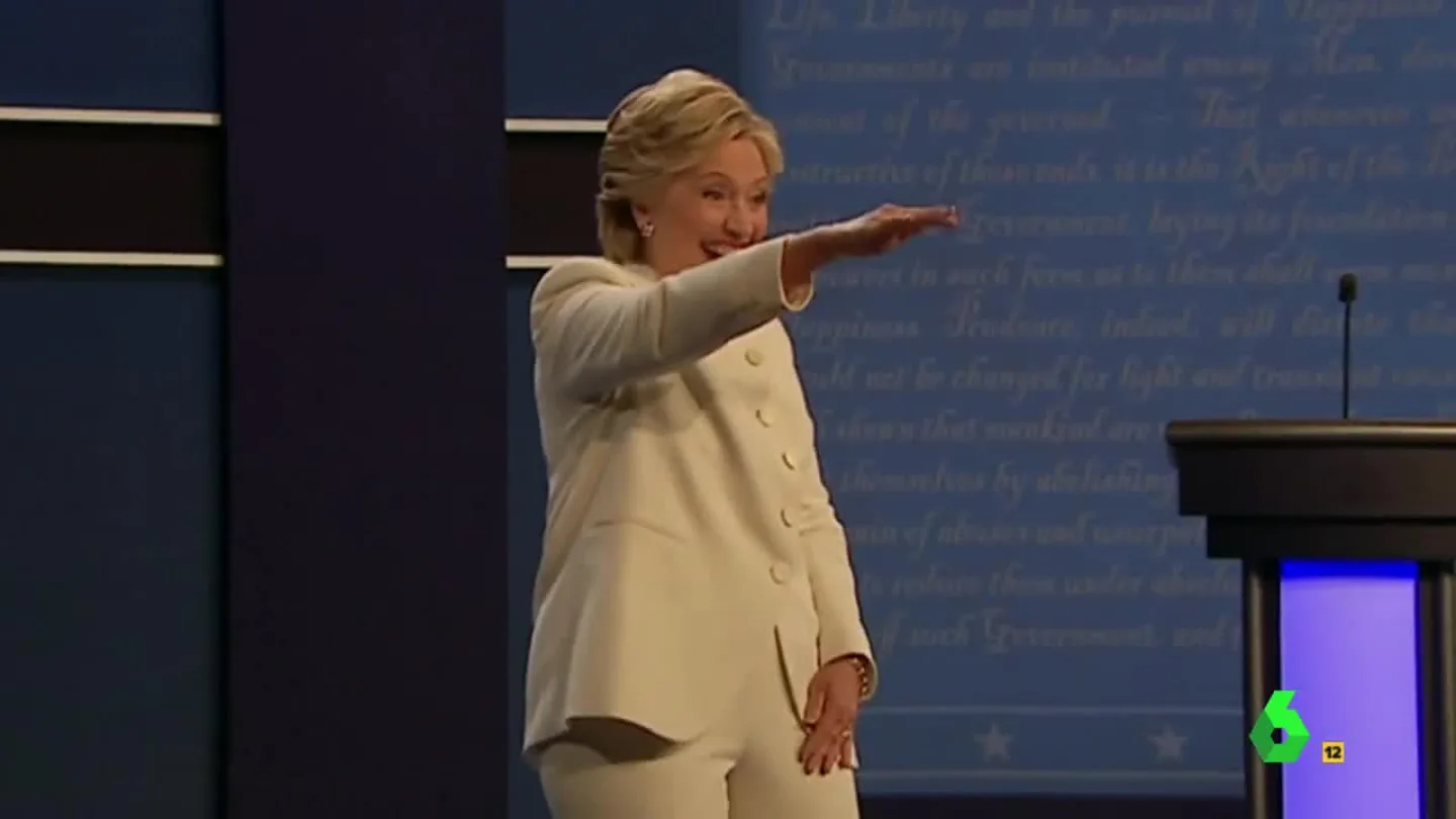 Hillary Clinton saluda a Francisco Camps Hillary Clinton saluda a Francisco Camps