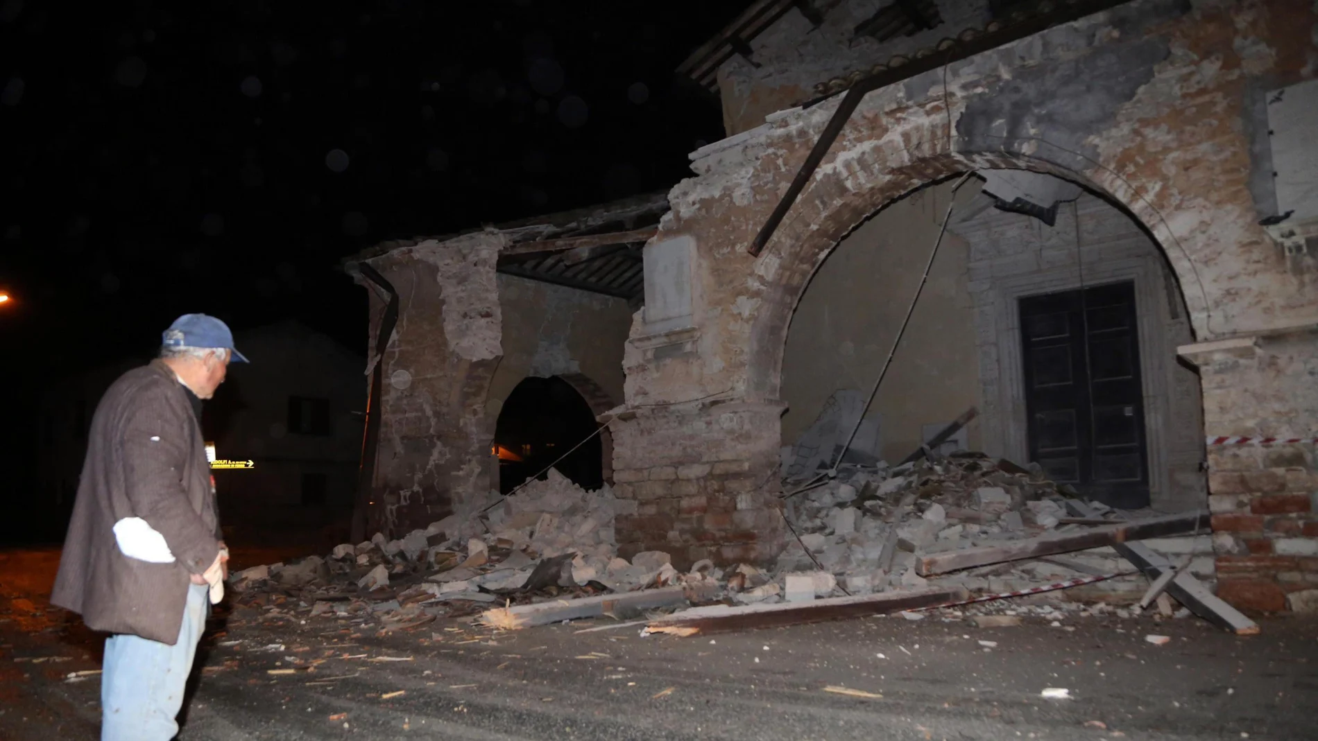 Daños por el terremoto en el centro de Italia