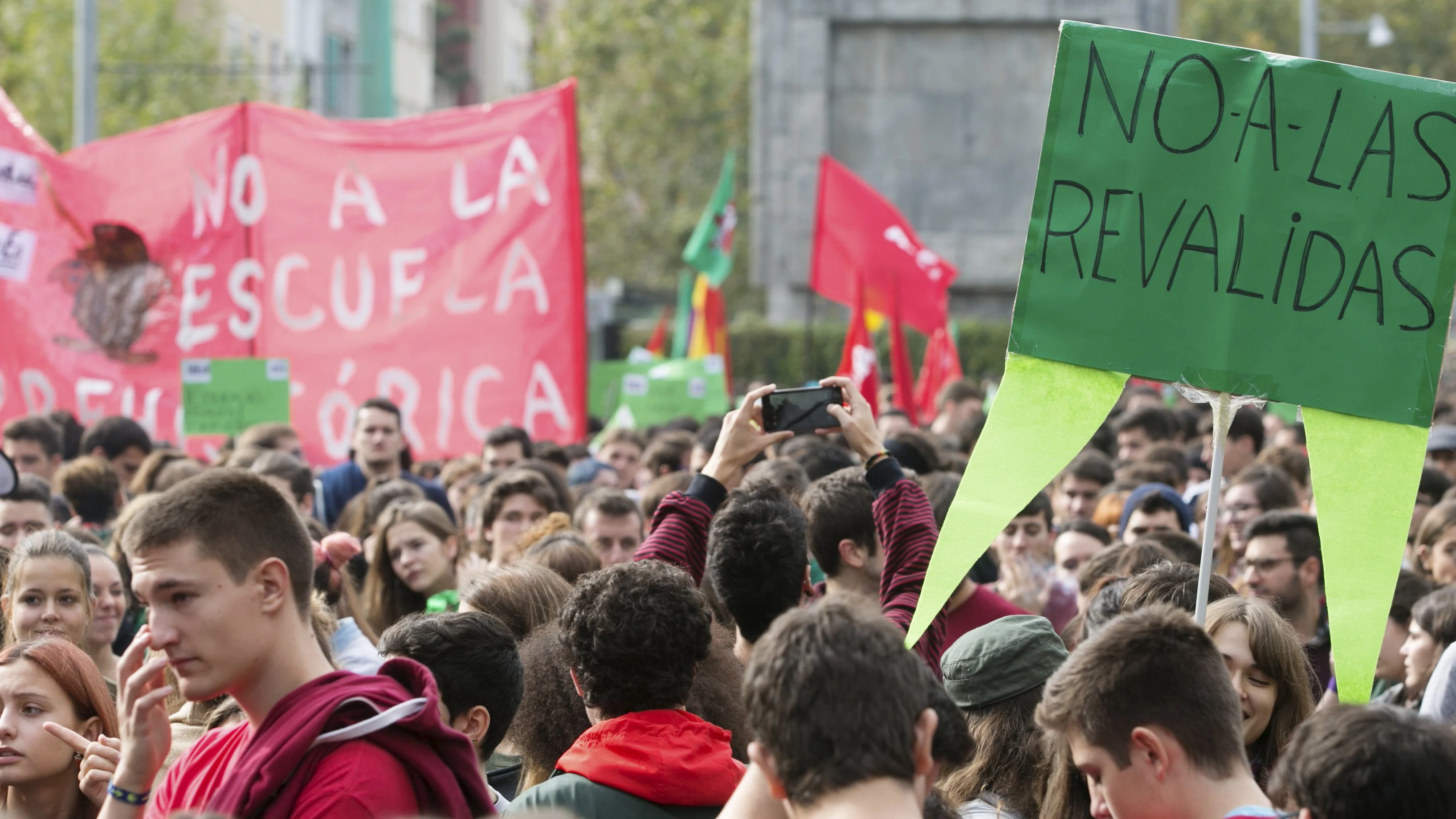 Manifestación contra las reválidas de la LOMCE