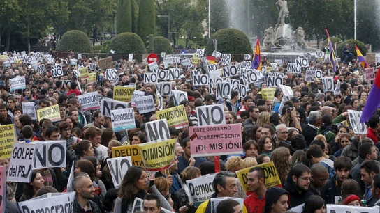 Imagen de archivo de una de las manifestaciones 'Rodea el Congreso'. Manifestación 'Rodea el Congreso' celebrada en 2012