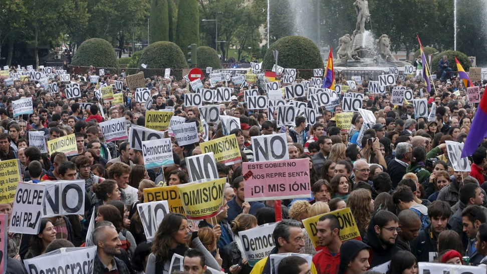 Manifestación 'Rodea el Congreso' celebrada en 2012