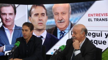 Julen Lopetegui y Vicente Del Bosque, en Onda Cero.