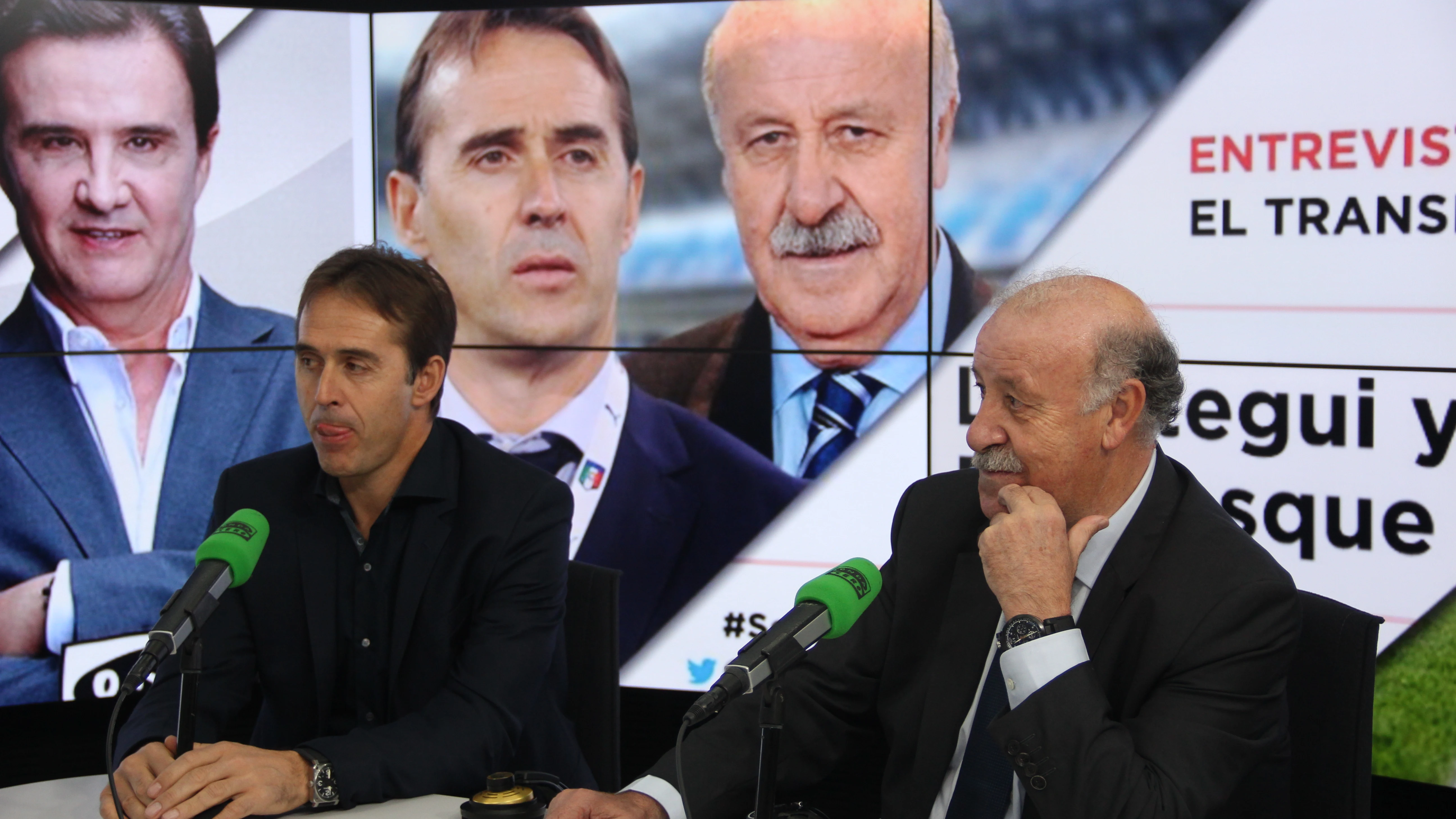 Julen Lopetegui y Vicente Del Bosque, en Onda Cero.