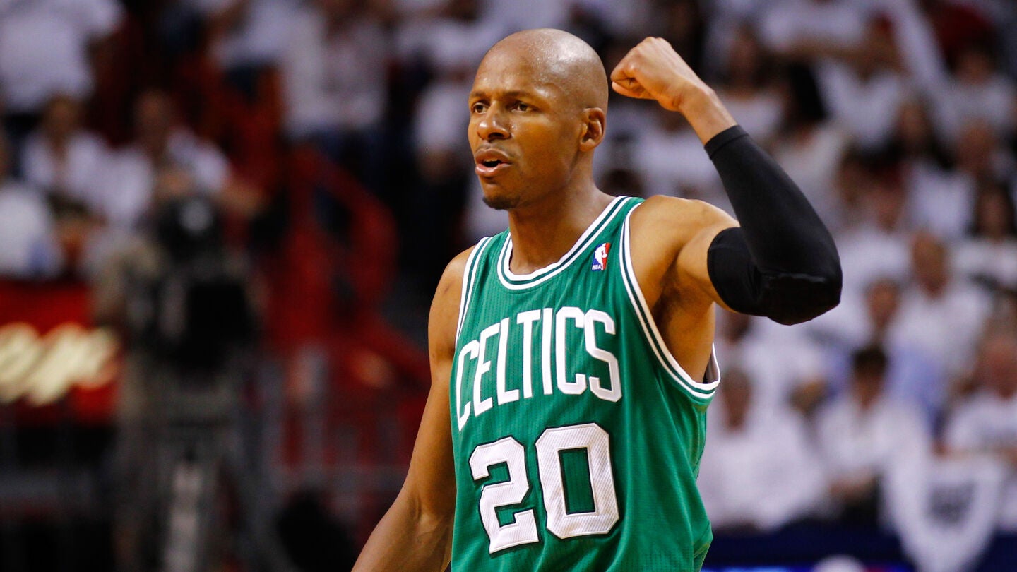 Ray Allen, durante un partido con los Boston Celtics