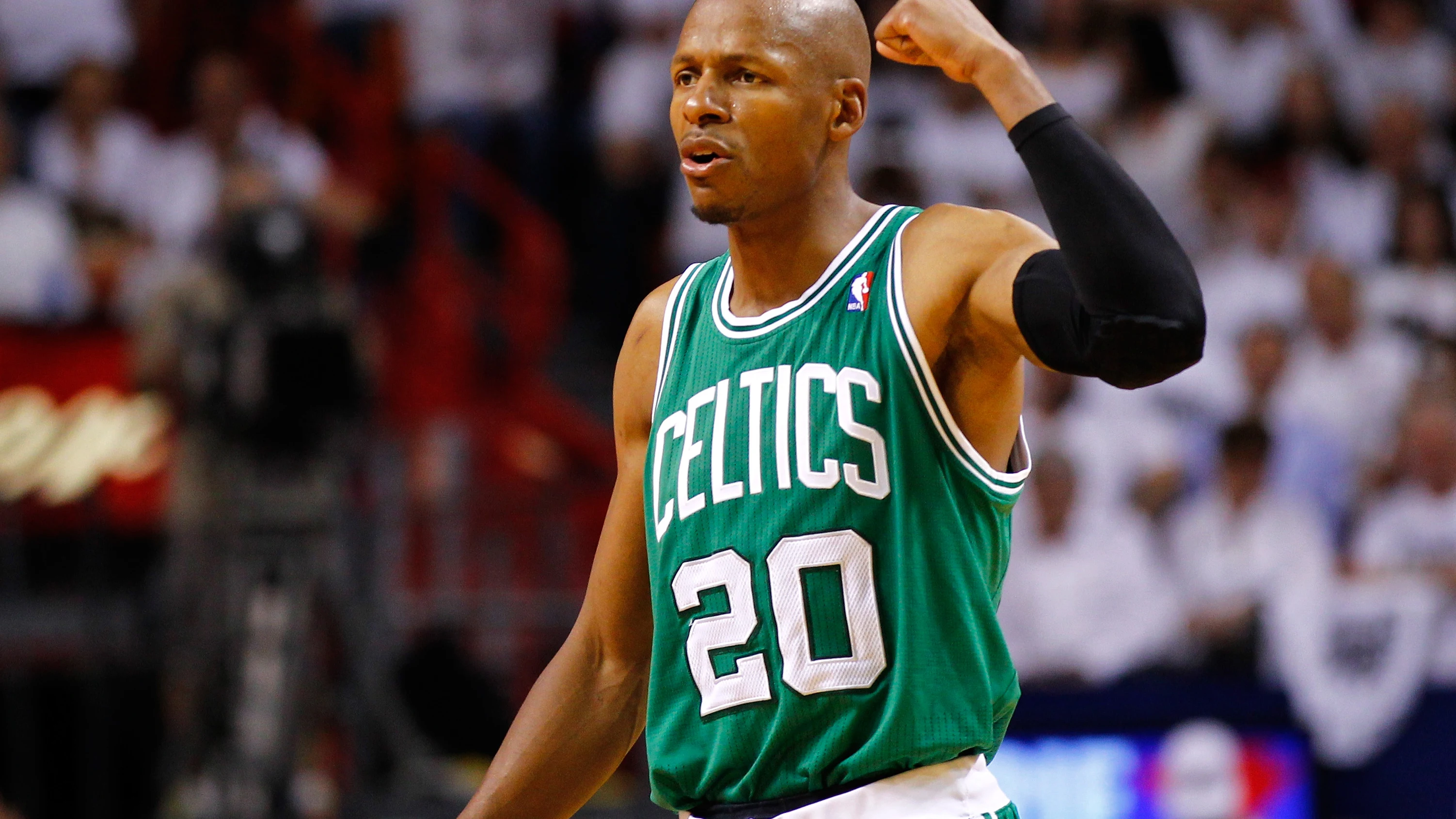 Ray Allen, durante un partido con los Boston Celtics