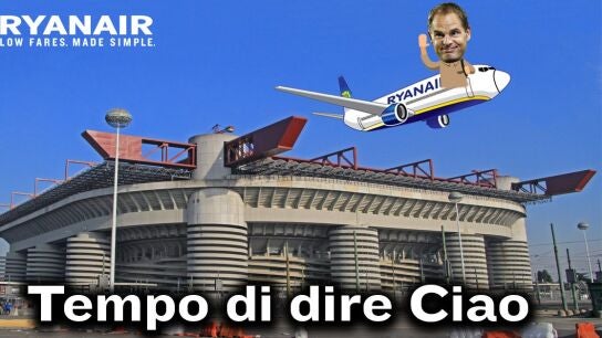 De Boer, 'volando' con Ryanair