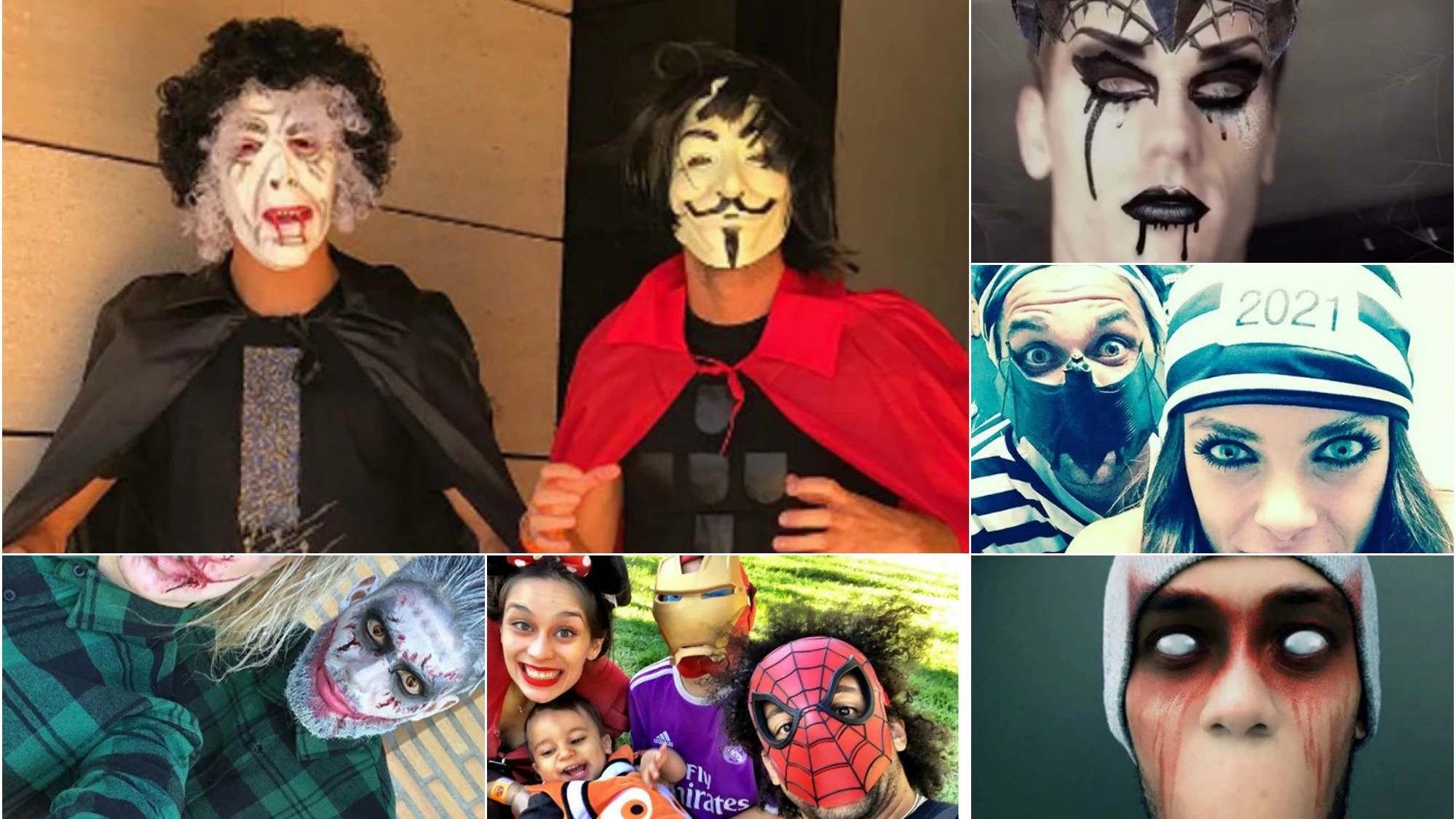 Los disfraces de los jugadores en Halloween