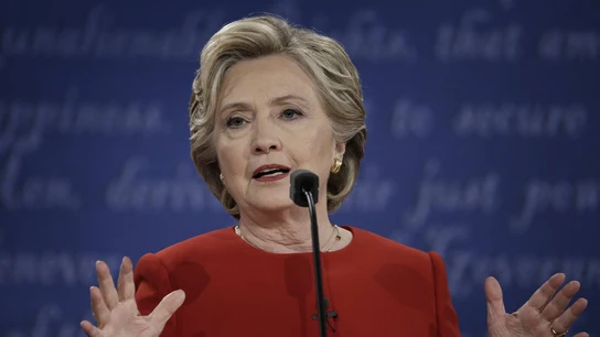 Hillary Clinton durante un discurso Hillary Clinton durante un discurso